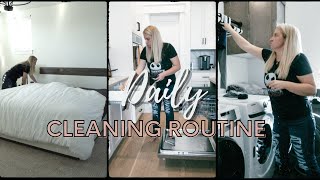 DAILY CLEANING ROUTINE  CLEAN WITH ME  HOMEMAKING MOTIVATION [upl. by Reginnej]