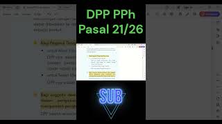 Dasar Pengenaan Pajak PPh Pasal 2126 [upl. by Mozart612]