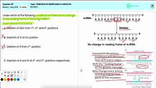 NEET 2019 Understanding Mutation  Principles of Inheritance amp Variation  Question 137 Breakdown [upl. by Ardin]