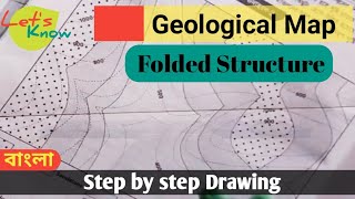 geological cross section mapfolded structure [upl. by Haleak]