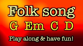 Folk song in G major 85bpm Backing track in G major Play along and have fun [upl. by Oisorbma28]