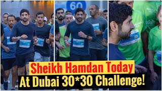 Sheikh Hamdan Today At Dubai Run Challenge  Fazza  Crown Prince Of Dubai  24112024 [upl. by Wescott]