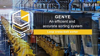 What an efficient sorting system Genye loop crossbelt sorter [upl. by Glaudia160]