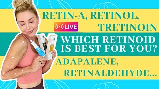 Which Retinoid is right for YOUR skin Watch this IG LIVE SHOW as I walk you through all of the dif [upl. by Nevaeh336]