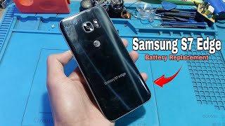 Samsung Galaxy S7 Edge Battery Replacement  Javiers DIY [upl. by Irod]