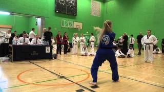 2016 TAGB Lincolnshire Taekwondo Championships Angelica Celinska Kwang Gae [upl. by Trebuh466]