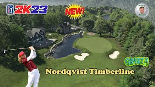 PGA Tour 2K23  Nordqvist Timberline  Course Review amp Playthrough [upl. by Robbie]