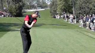 ROSS FISHER SLOW MOTION 18TH HOLE MASTERS 2009 [upl. by Alleuol]