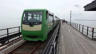 C0109 1 Southend Pier Railway  The new trains230623 [upl. by Helene899]