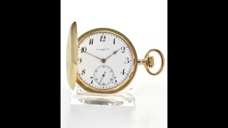 Ch F Tissot amp Fils Locle Taschenuhr in 14ct Rosegold Savonnette FM16663 [upl. by Datnow]