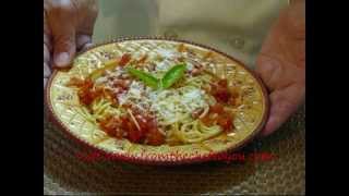 Angel hair pasta with tomato garlic amp basil [upl. by Ertemed600]