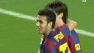 Sevilla Vs Barcelona 23 All Goals Barcelona  852010 Messi Bojan  Pedro [upl. by Iniretake397]