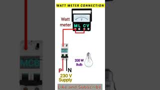 Watt meter connection video [upl. by Adnolehs258]