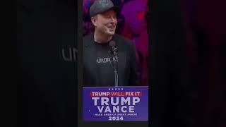 Elon musk at Madison square  edit elon musk donald trump maga vote shorts [upl. by Kettie]