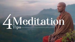 4 Meditation Tips for Beginners to Keep Doing it Everyday  Buddhism In English [upl. by Seuqramed]