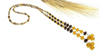 Elegant Fall Lariat Necklace [upl. by Nairoc]