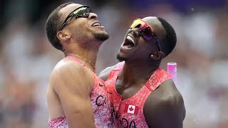 Justin Trudeau claps back at US sprinter after Canada scores gold in Olympics 4x100metre relay [upl. by Barling594]