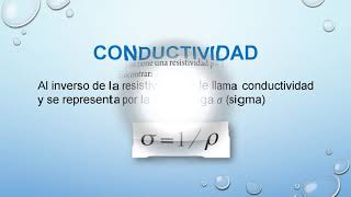 2º AÑO CCFF CONDUCTIVIDAD Y CONDUCTANCIA [upl. by Marienthal]