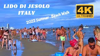 Lido di Jesolo the prettiest beach city in Italy walk tour [upl. by Tegdirb734]