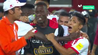 Perú 1  1 Colombia Así fue el momento exacto de la clasificación al repechaje [upl. by Notyarb]