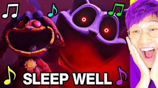 quotSLEEP WELLquot From POPPY PLAYTIME CHAPTER 3  OFFICIAL MUSIC VIDEO LANKYBOX REACTION [upl. by Lalat]