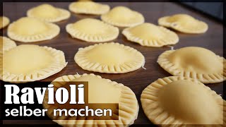 Selbstgemachte Ravioli mit PilzRicottaFüllung  ganz leicht [upl. by Yrrak]