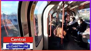 ElizabethTfL amp Central Line Journey  Liverpool Street to Newbury Park  London Underground [upl. by Robbin167]