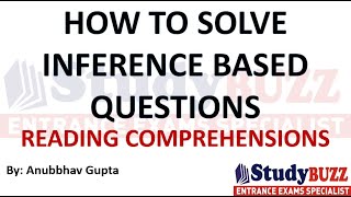 How to solve Inference based questions in Reading Comprehensions Tips to improve Verbal accuracy [upl. by Calbert]