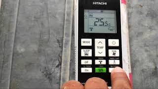 hitachi inverter ac remote function how to use Hitachi ac remote first time [upl. by Will]