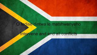 South Africa National Anthem English lyrics [upl. by Irot588]