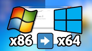 Upgrading from x86 Windows to x64 Windows without data loss [upl. by Paviour588]