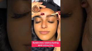 Brows restructuring and colouring 20 juliedesigner brows youtubeshorts makeup [upl. by Rocky772]