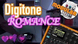 Sweet Romance  DIGITONE dating EURORACK  Mutable Instruments Clouds  modular synth  elektron [upl. by Ihtac]