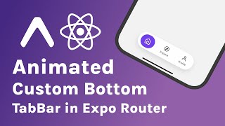 Custom Animated Bottom TabBar in React Native with Expo Router  React Native for Beginners [upl. by Anitreb577]