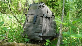 MUST HAVE SurvivalHIKING Backpack Review Highland Tactical Ballistic Backpack [upl. by Akived]