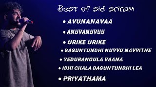 best of sid sriram newsongs [upl. by Nebe]