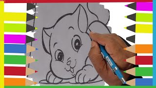 🐱 Como Desenhar um Gatinho Fofo e Fácil Passo a Passo ✏️🎨 [upl. by Ricki]