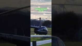 Robinson R44 Raven start up aviation flying helicopter avgeek [upl. by Notsua]