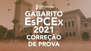 Gabarito EsPCEx 2021 Correção de Prova  2º Dia [upl. by Irpac]