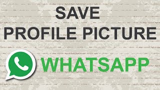 How to download Whatsapp profile picture [upl. by Witty]