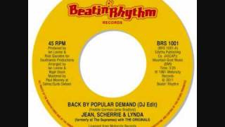 Jean Scherrie amp Lynda  Back By Popular Demand DJ Edit [upl. by Gnehp471]