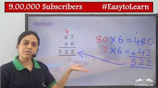 Multiplication of 2 digit number by 1 digit number with grouping  Class 4  CBSE  NCERT  ICSE [upl. by Akimehs77]