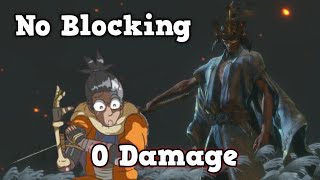 Sekiro Worlds First 0 HitDamage No Blocking Immortal Severance Run [upl. by Dru]