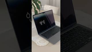 Macbook Air M3 Unboxing ✨🤍 ios apple macbook macbookair macbookairm3 unboxing setup [upl. by Danita388]