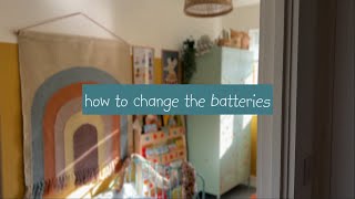 DITTY BIRD BOOKS  HOW TO change Batteries [upl. by Ecirahs331]