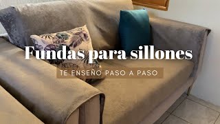 Cómo hacer FUNDAS PARA SOFÁ o sillones de forma sencilla y práctica [upl. by Anniahs]