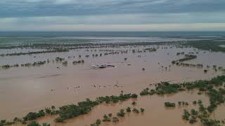 Drone footage of Qld flooding [upl. by Groos]