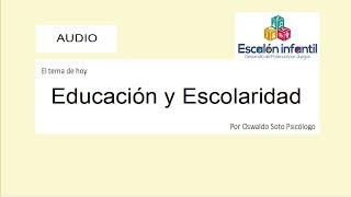 Educación y Escolaridad [upl. by Teeter]