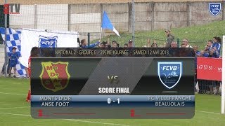 Foot  MDA Chasselay vs FCVB 29ème journée [upl. by Adniram]