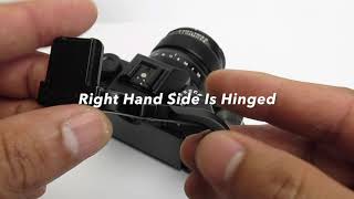 Fujifilm XT100 Thumbrest by Lensmate amp Lolumina button installation [upl. by Otreblig144]